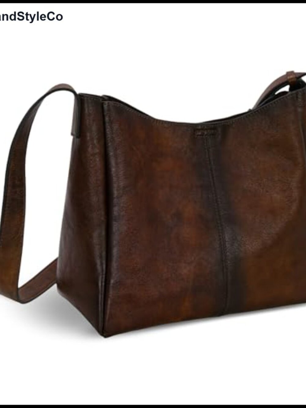 Genuine Leather Hobo Shoulder Crossbody Purse Adjustable Strap Medium